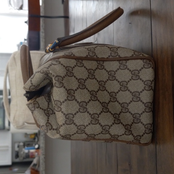 Authentic Vintage Gucci Interlocking GG Monogram Supreme Boston Doctor Satchel - Picture 4 of 12
